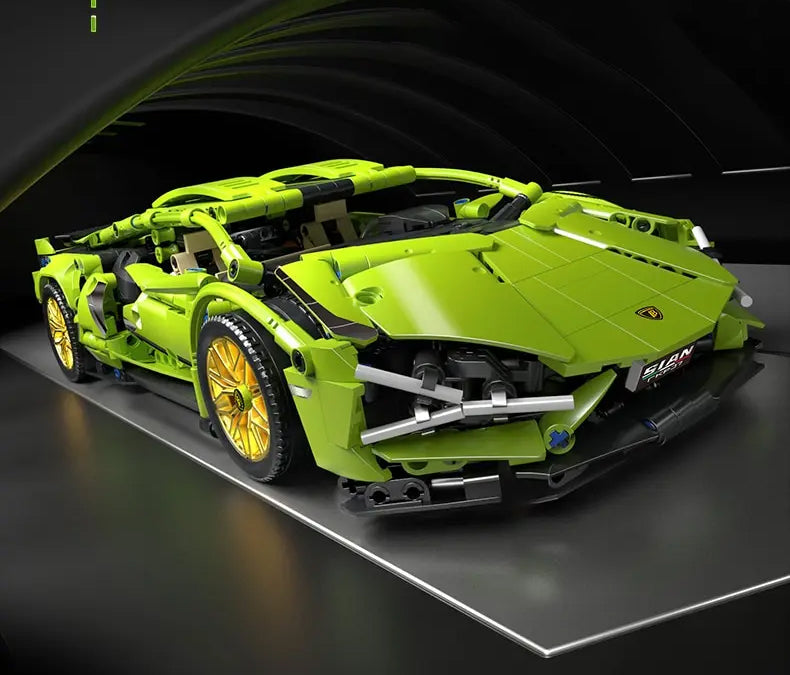Constrói um Lamborghini -  Dificuldade média, Blocos de Construção, Desafio de Montagem Constrói um Lamborghini -  Dificuldade média, Blocos de Construção, Desafio de Montagem